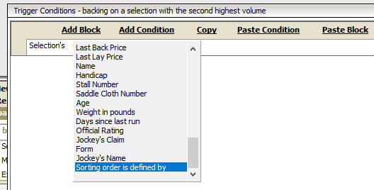 Sorting order is defined by