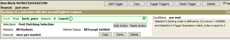 Backing on the second highest volume